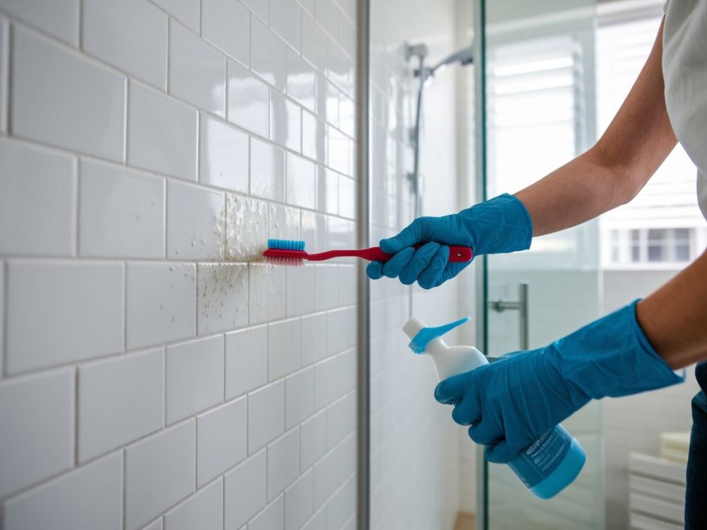 czyszczenie fug łazienka