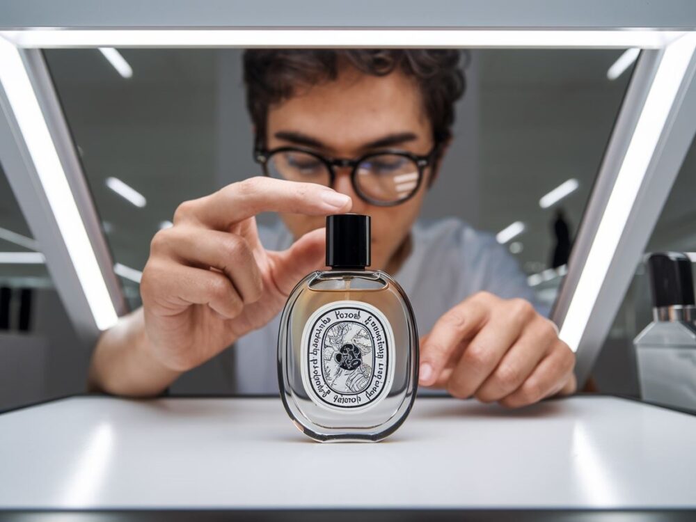 detale butelki perfum