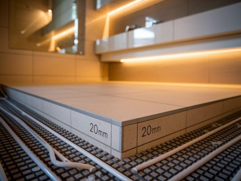 grubość gresu do podłogówki