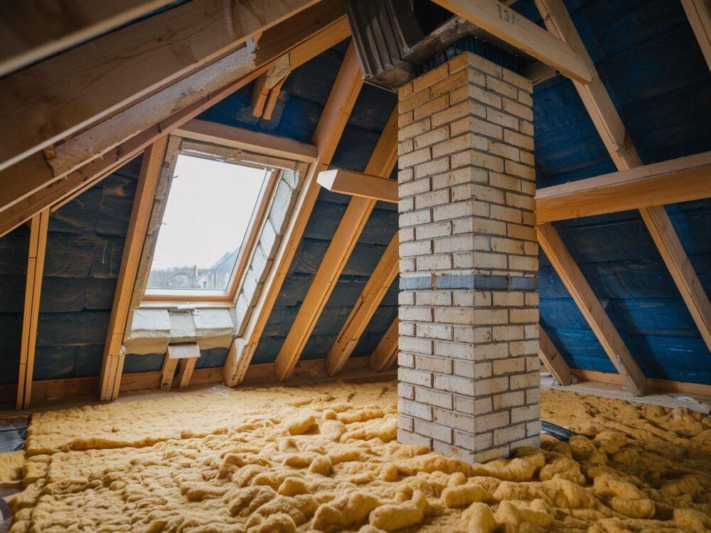 izolacja komina na poddaszu