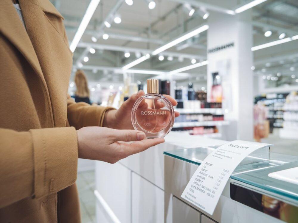 klient przy ladzie Rossmann