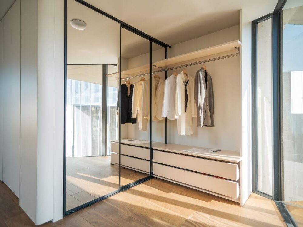 lustro w szafie rogowej