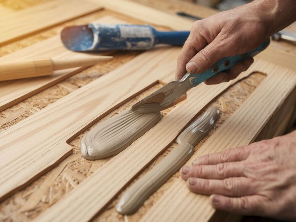 naprawa dużych ubytków w drewnie