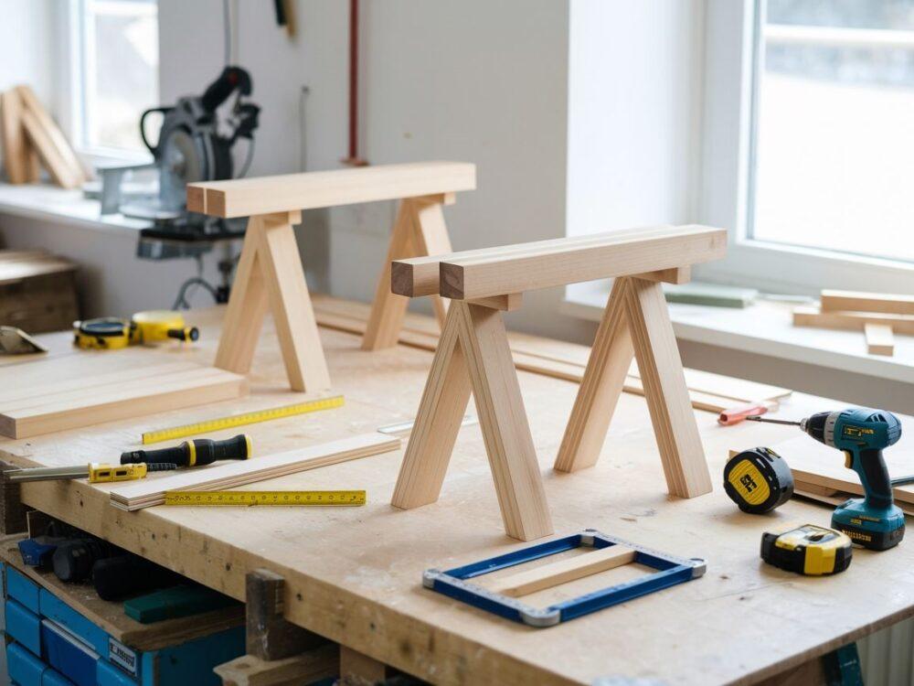 narzędzia stolarskie na warsztacie