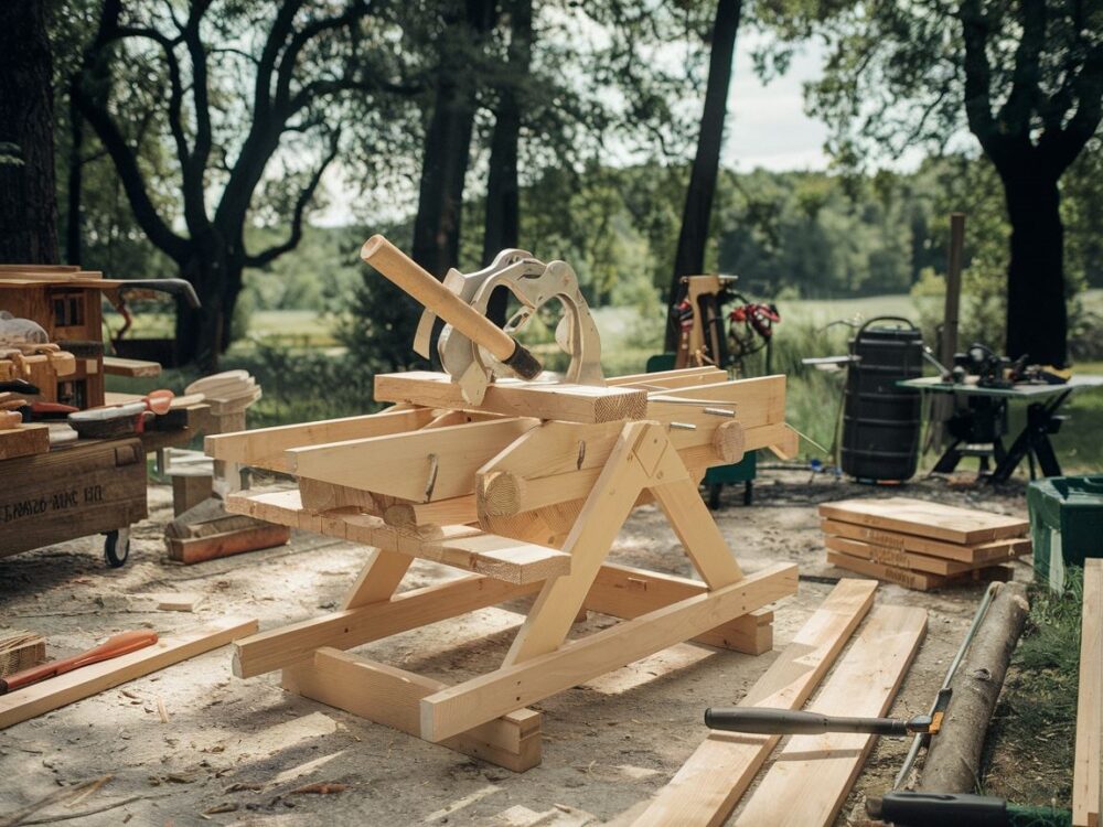 narzędzia stolarskie na zewnątrz