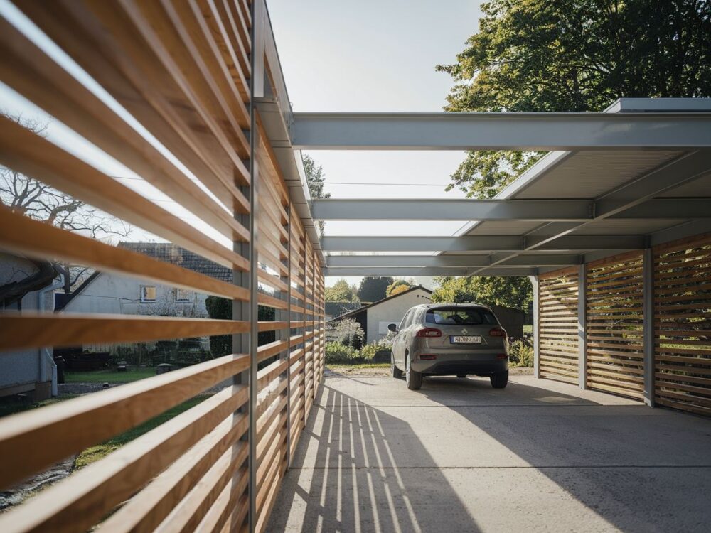 nowoczesna wiata ogrodowa