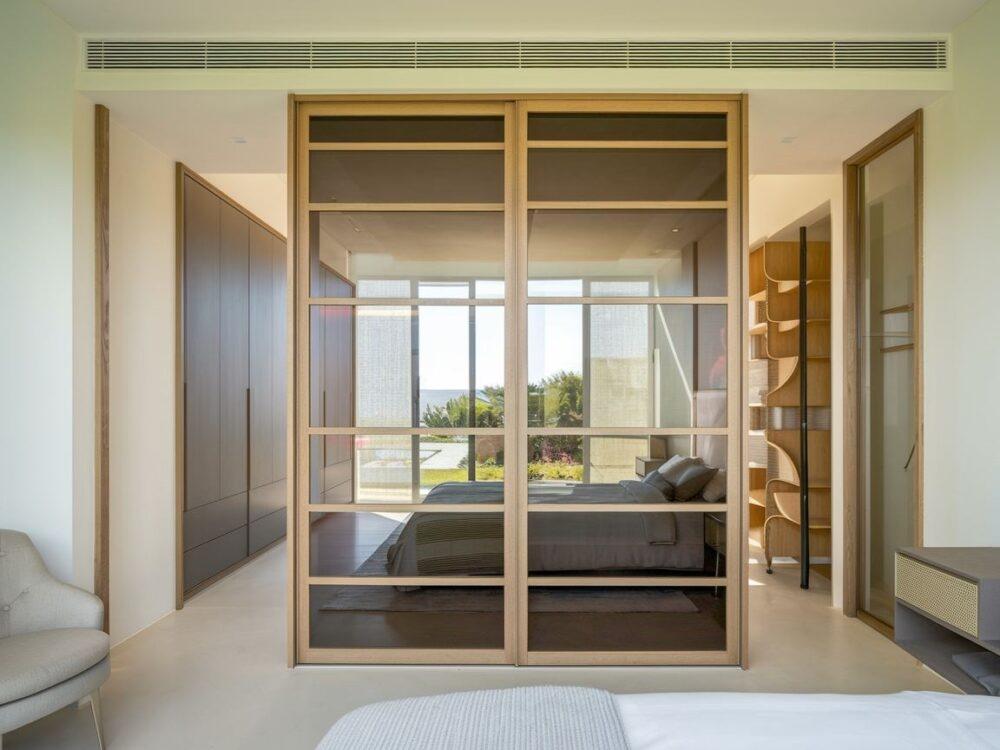 nowoczesne drzwi szafy z lustrem