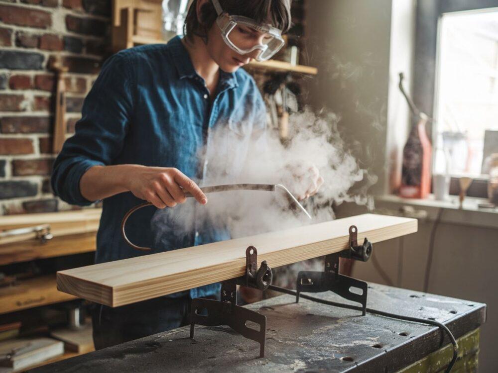 plank gięty w warsztacie