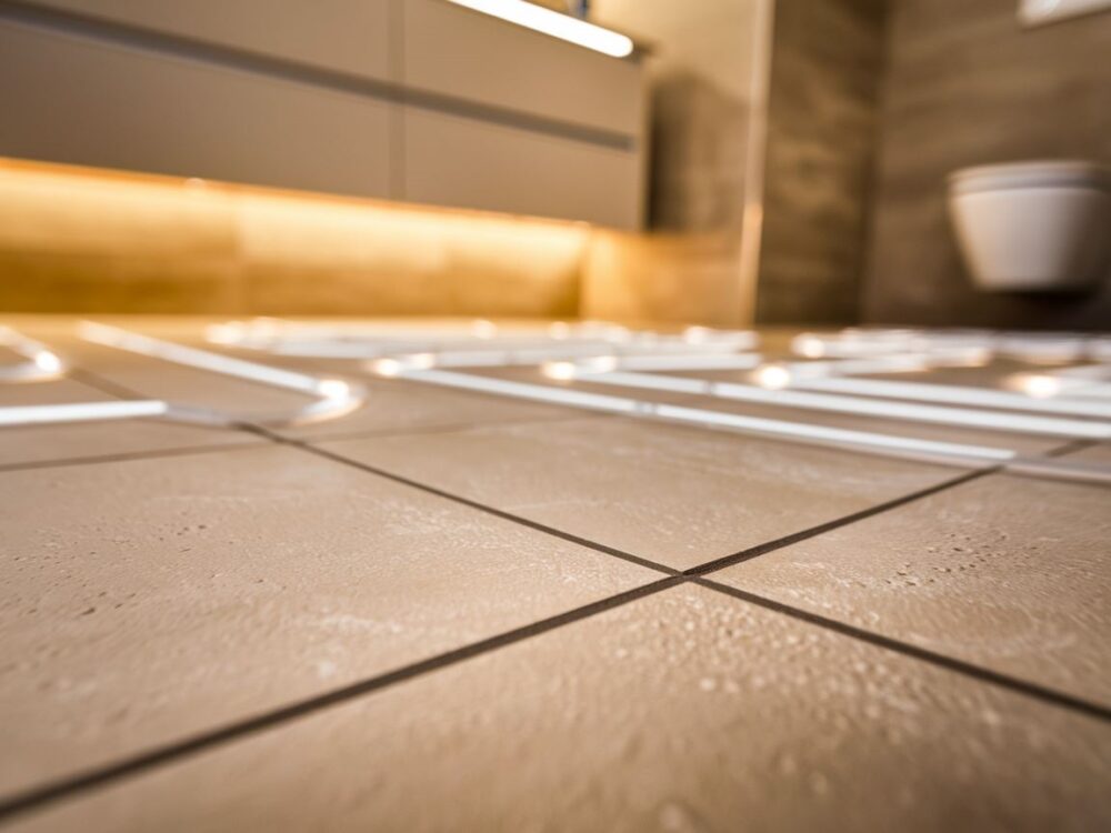 płytki z ogrzewaniem podłogowym