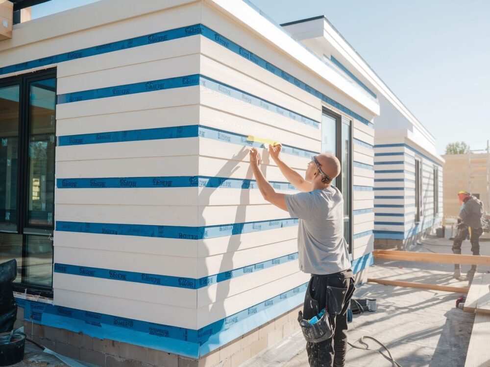 precyzyjne linie na fasadzie