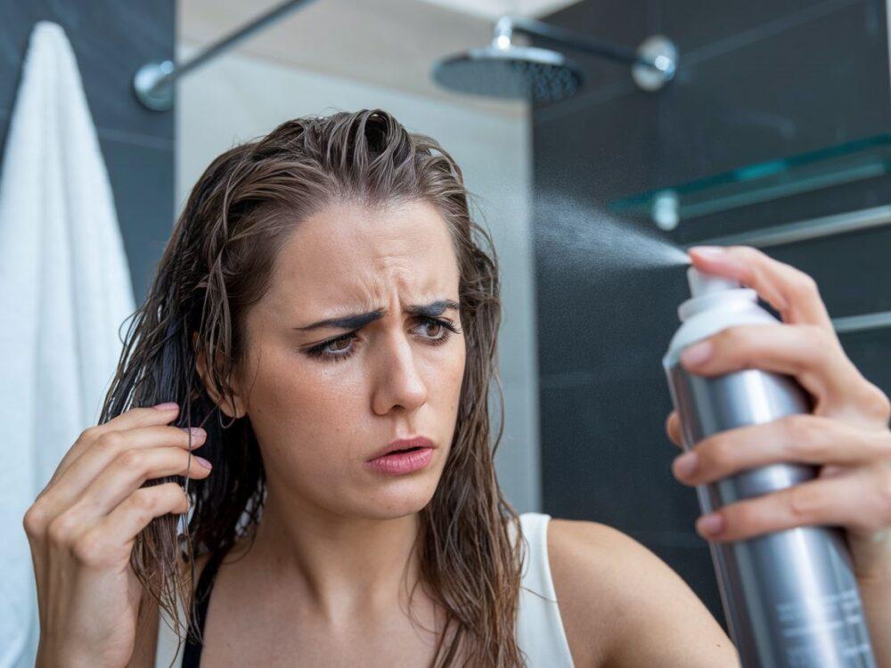 spray do włosów