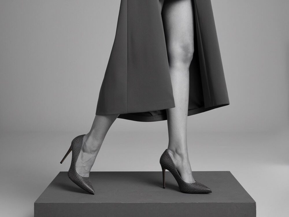 stylizacja z wysokimi obcasami