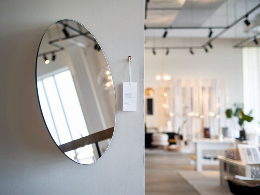 szklana tafla z odbiciem