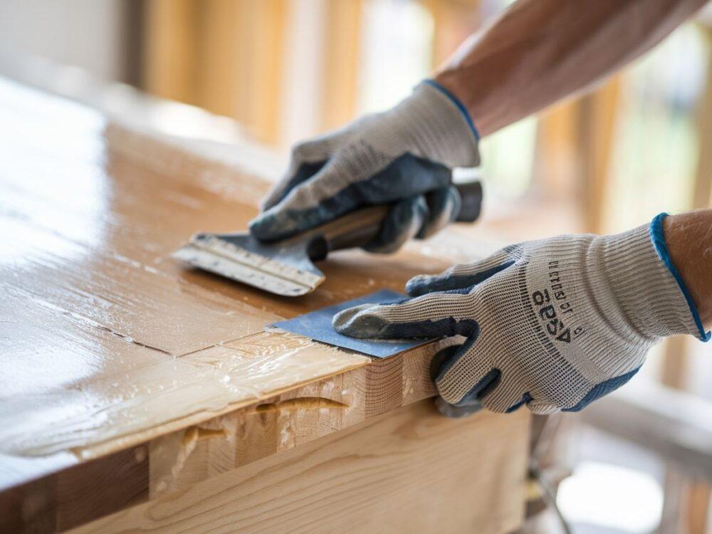 szlifowanie drewnianej powierzchni
