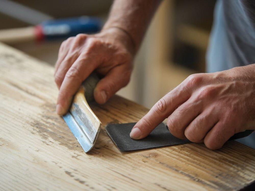 usuwanie lakieru z drewna