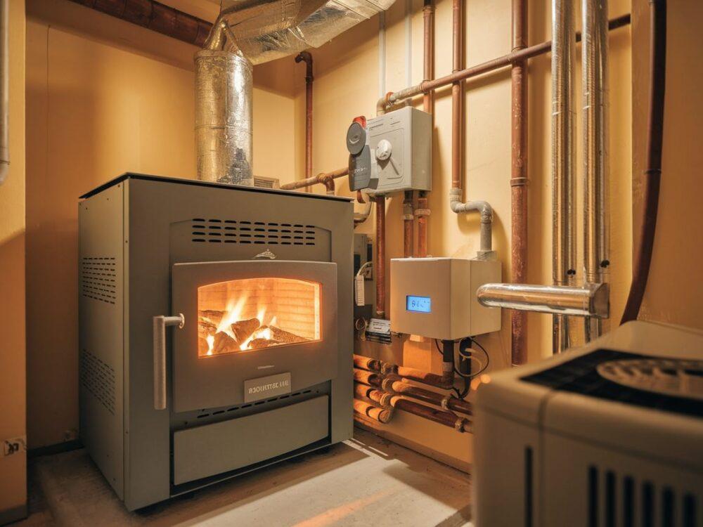 wyświetlacz temperatury kotła