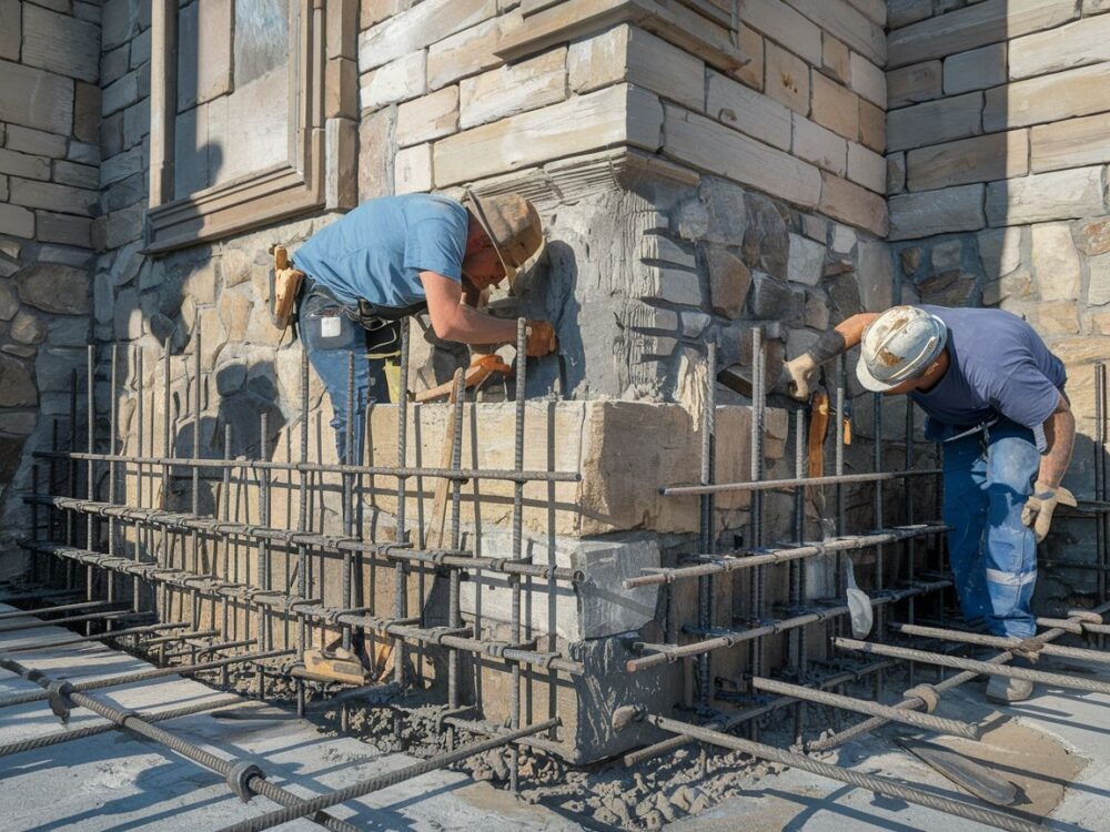 wzmacnianie fundamentów kamiennych