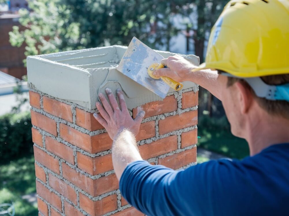 zaprawa cementowa na kominie